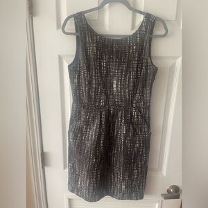 J. Crew Black and White Mini Dress